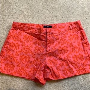 Pink/Orange Printed Shorts